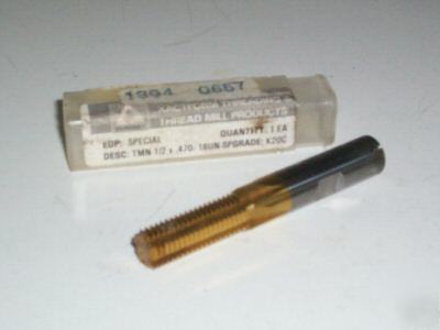 New thread mill carbide xactform tmn 1/2X.470-16UN-sp