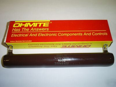 Ohmite enameled resistor-100 watt-500 ohms #L100J500