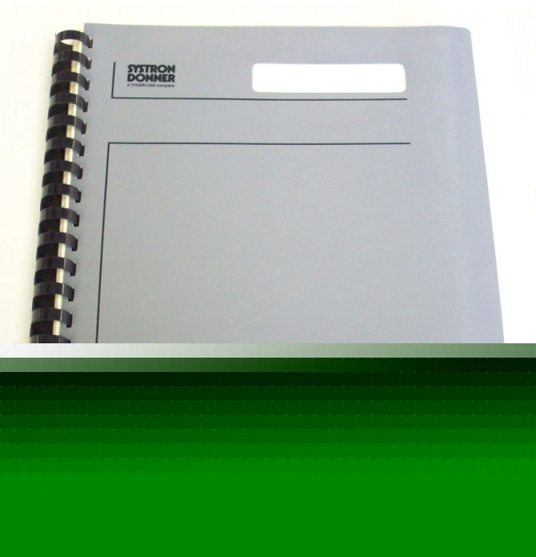 Systron donner 100A op-sv (third edition) manual