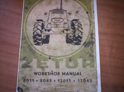 Zetor 8011 to 12045 tractor workshop manual