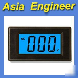 3 1/2 blue lcd digital volt panel meter ac 0-200V