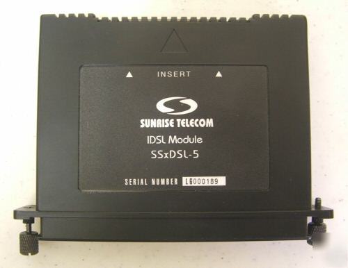 Sunrise telecom idsl module ssxdsl-5 sunset mtt & xdsl