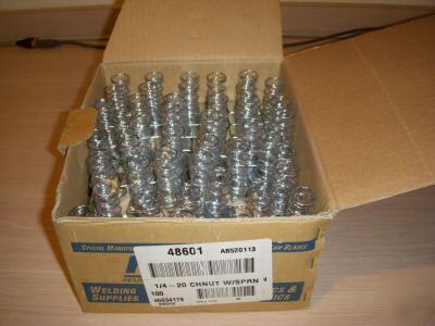 Unistrut spring lock nuts, 1/4
