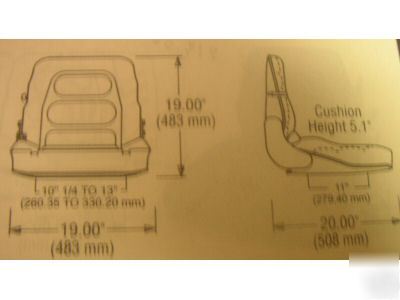 New S124S forklift seat suspension with seat switch