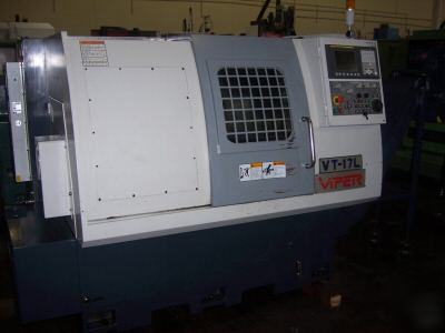 2005 viper vt-17L heavy duty cnc turning center fanuc