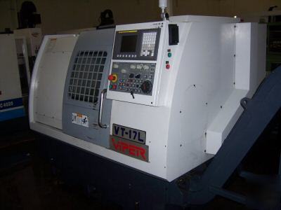 2005 viper vt-17L heavy duty cnc turning center fanuc