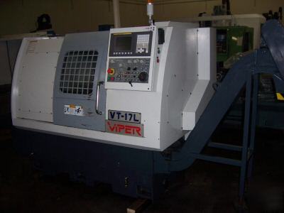 2005 viper vt-17L heavy duty cnc turning center fanuc