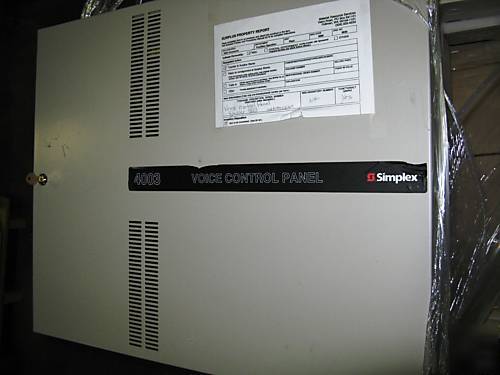 8 (ct) simplex voice control panels 4003 8-0138 d-130