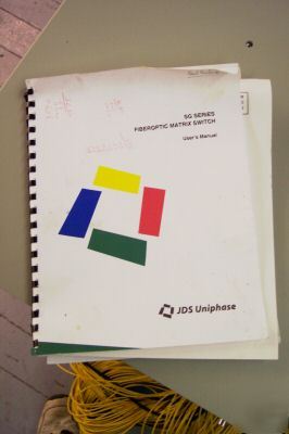 Jds uniphase sg fiber optic matrix switch 4 x 48