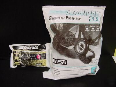 New respirator advantage 200,md,sgl neck w/refills 
