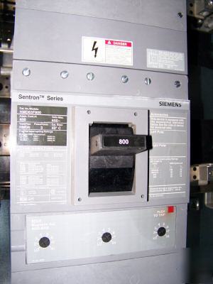 Siemens HMD63F800 800AMP circuit breaker HMXD63B800 aic