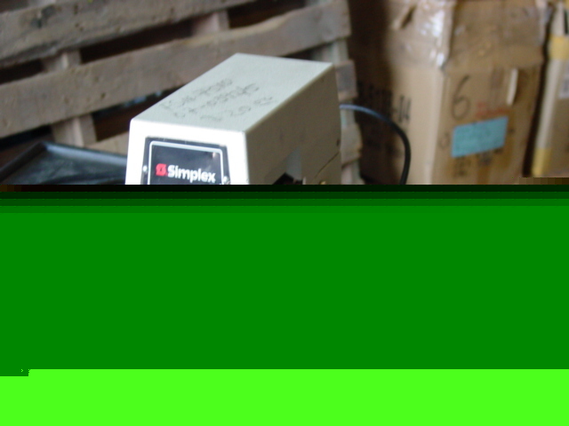 Simplex 1605-9001 timeclock time card punch clock