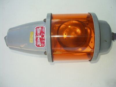 Vintage federal signal rotating orange beacon